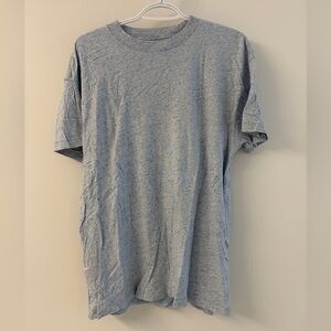 SOFT A&F Light Blue Salt and Pepper Tee - Large